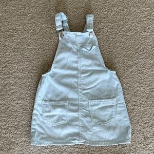 Zara Light Blue Kids Overall Dress (Size 4-5)